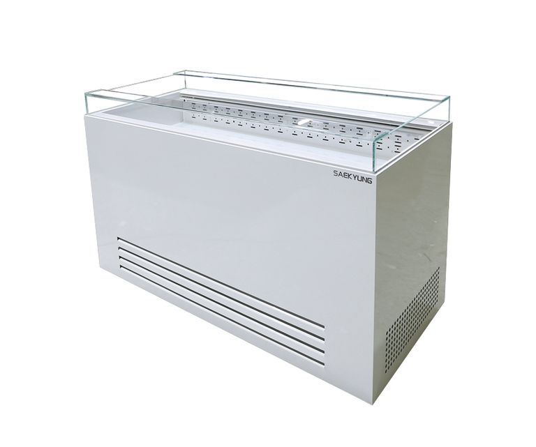샌드위치 오픈 평대 쇼케이스 1500 (화이트/기계실일자)