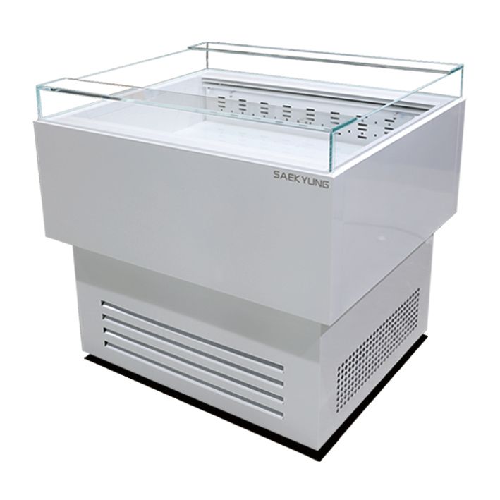 샌드위치 오픈 평대 쇼케이스 900 (화이트 / 백경유리바닥)