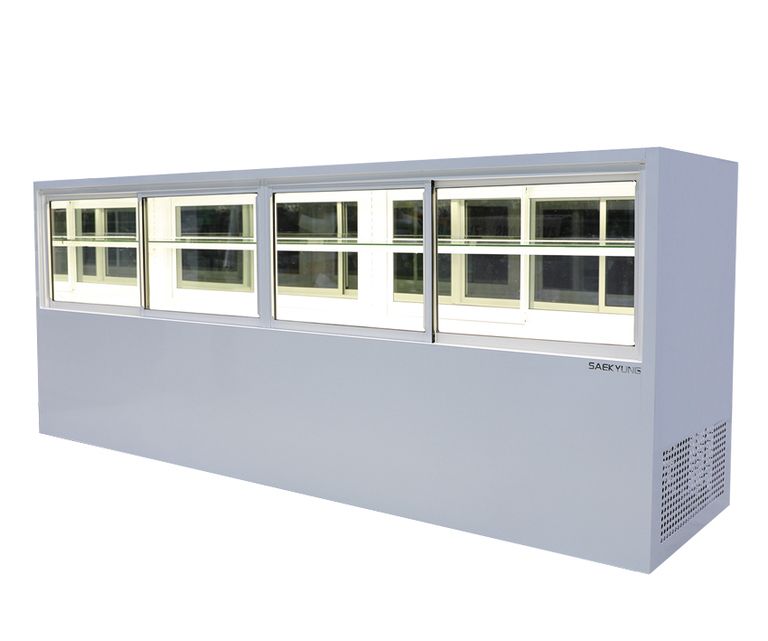 제과타입 사각 양문형 쇼케이스 2400 (화이트/맞춤제작)