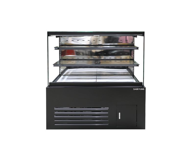 오픈 사각 쇼케이스 1200 (블랙)