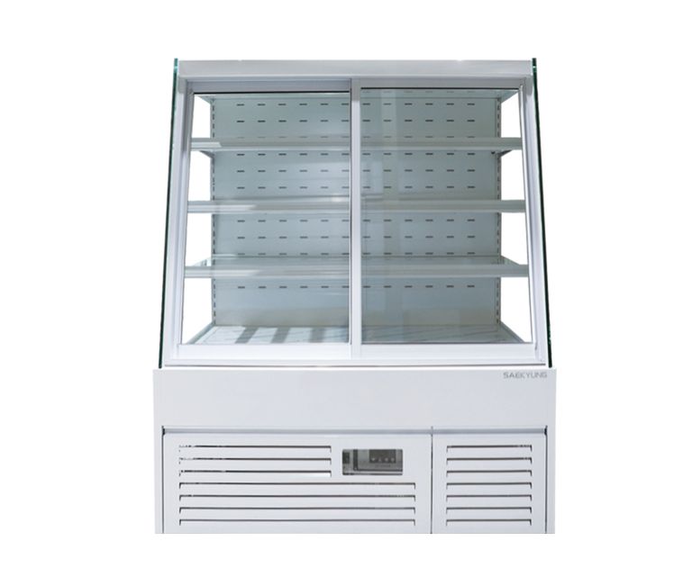 사선 앞문형 쇼케이스 1200 (화이트)